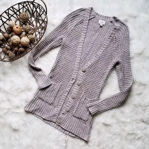 American Eagle open knit cardigan sweater